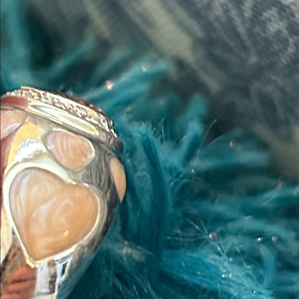 Vintage Silver and Gold Heart Ring - Picture 12 of 16